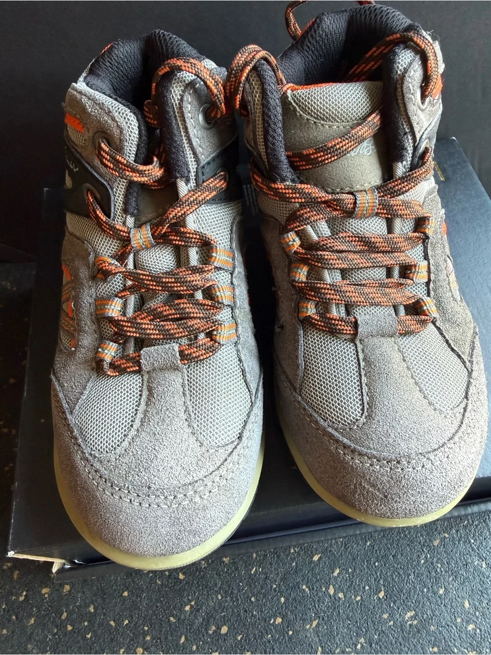 Eddie Bauer Gray and Orange Trail Hiking Shoes